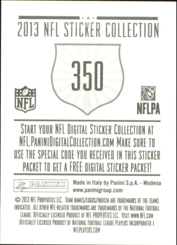 A8234- 2013 Panini Stickers Football Cards 250-488 -You Pick- 15+ FREE US SHIP - Picture 195 of 461
