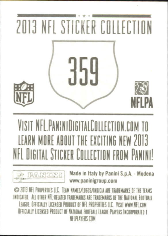 A8234- 2013 Panini Stickers Football Cards 250-488 -You Pick- 15+ FREE US SHIP - Picture 213 of 461