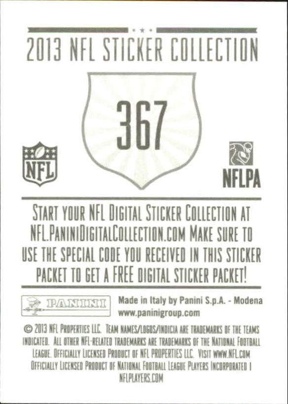 A8234- 2013 Panini Stickers Football Cards 250-488 -You Pick- 15+ FREE US SHIP - Picture 229 of 461