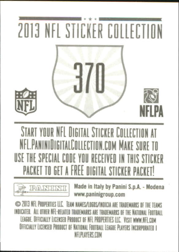A8234- 2013 Panini Stickers Football Cards 250-488 -You Pick- 15+ FREE US SHIP - Picture 235 of 461