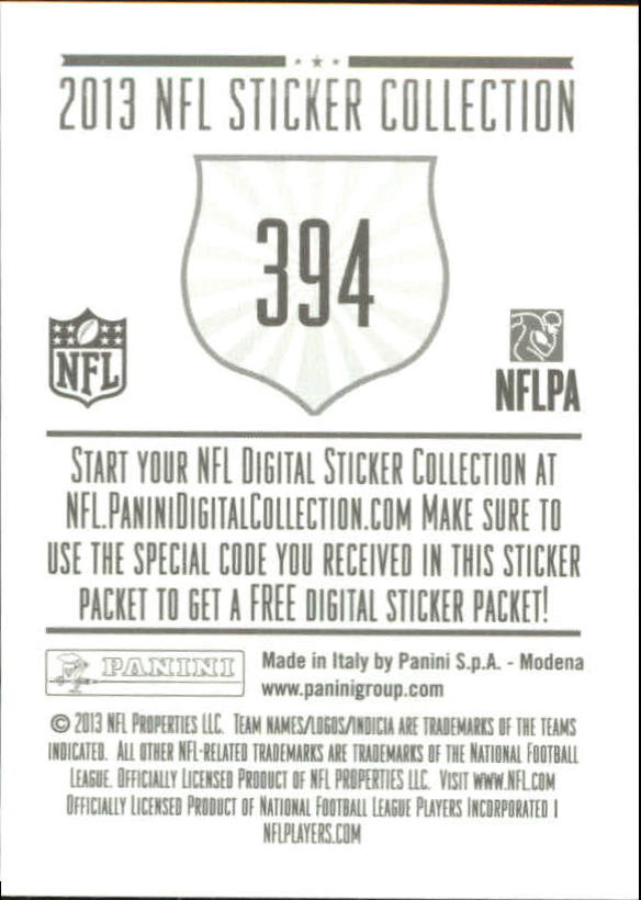 A8234- 2013 Panini Stickers Football Cards 250-488 -You Pick- 15+ FREE US SHIP - Picture 281 of 461