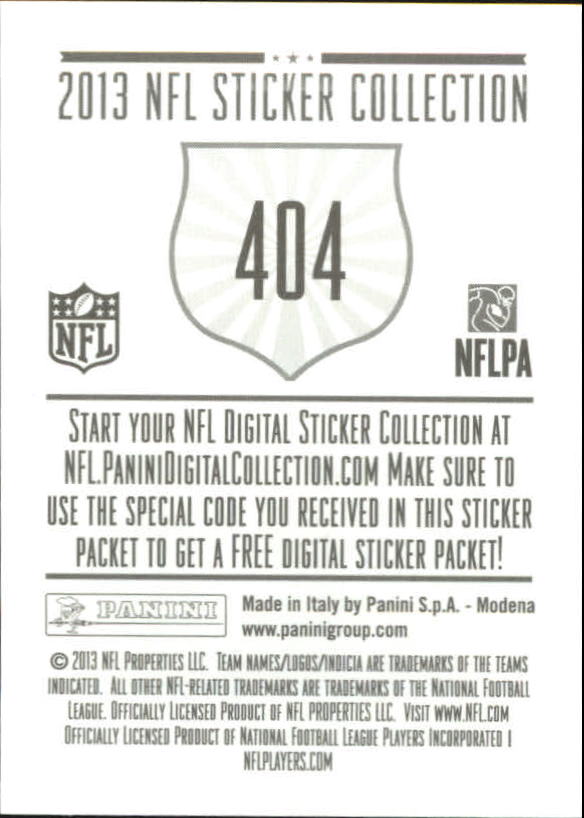 A8234- 2013 Panini Stickers Football Cards 250-488 -You Pick- 15+ FREE US SHIP - Picture 301 of 461