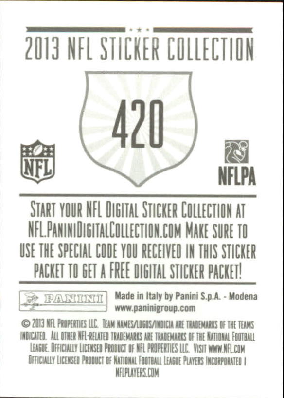 A8234- 2013 Panini Stickers Football Cards 250-488 -You Pick- 15+ FREE US SHIP - Picture 333 of 461
