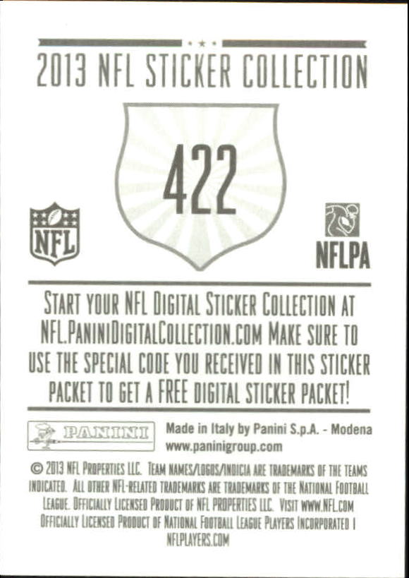 A8234- 2013 Panini Stickers Football Cards 250-488 -You Pick- 15+ FREE US SHIP - Picture 337 of 461