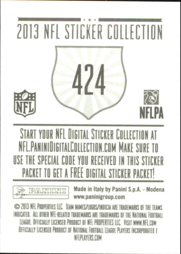 A8234- 2013 Panini Stickers Football Cards 250-488 -You Pick- 15+ FREE US SHIP - Picture 341 of 461