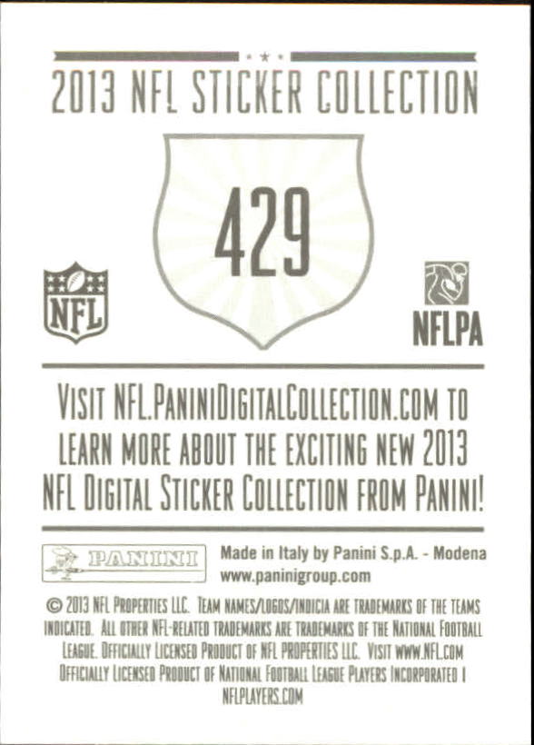 A8234- 2013 Panini Stickers Football Cards 250-488 -You Pick- 15+ FREE US SHIP - Picture 351 of 461