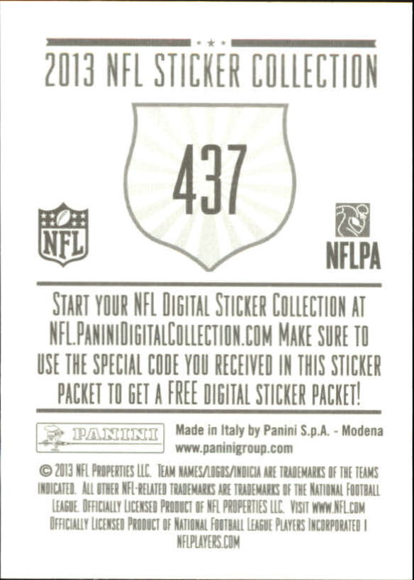 A8234- 2013 Panini Stickers Football Cards 250-488 -You Pick- 15+ FREE US SHIP - Picture 367 of 461
