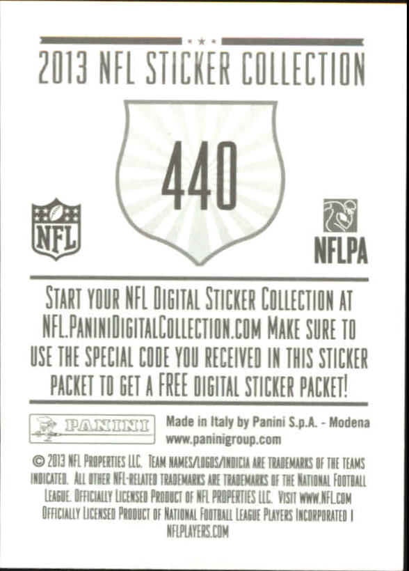 A8234- 2013 Panini Stickers Football Cards 250-488 -You Pick- 15+ FREE US SHIP - Picture 373 of 461