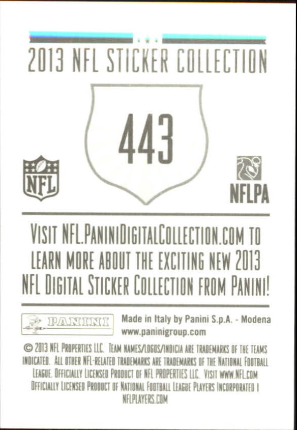 A8234- 2013 Panini Stickers Football Cards 250-488 -You Pick- 15+ FREE US SHIP - Picture 379 of 461