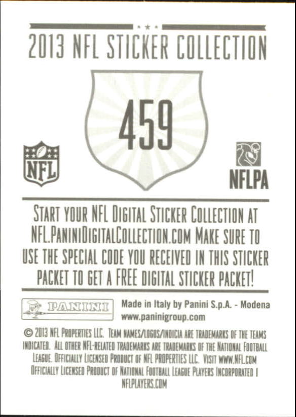 A8234- 2013 Panini Stickers Football Cards 250-488 -You Pick- 15+ FREE US SHIP - Picture 409 of 461