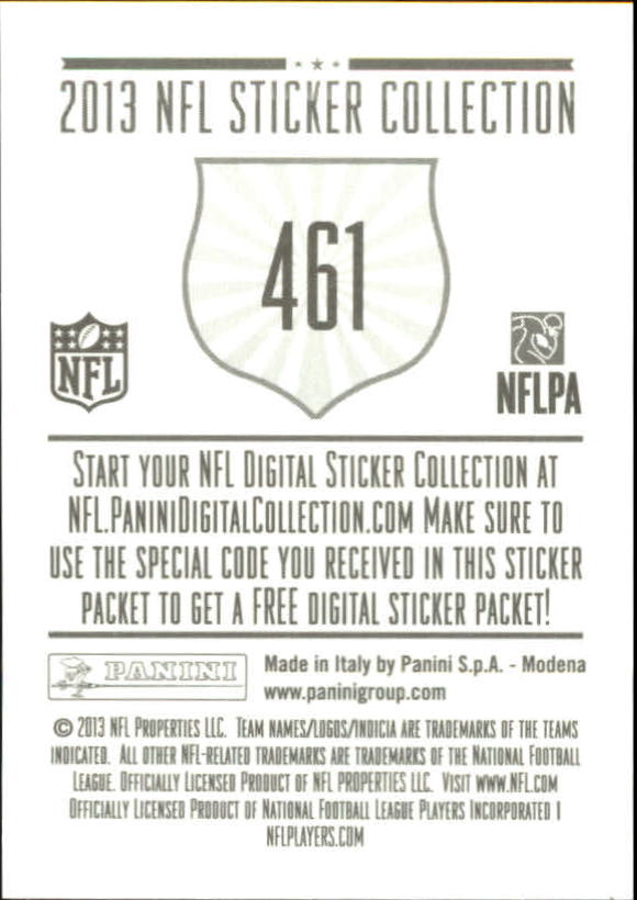 A8234- 2013 Panini Stickers Football Cards 250-488 -You Pick- 15+ FREE US SHIP - Picture 413 of 461