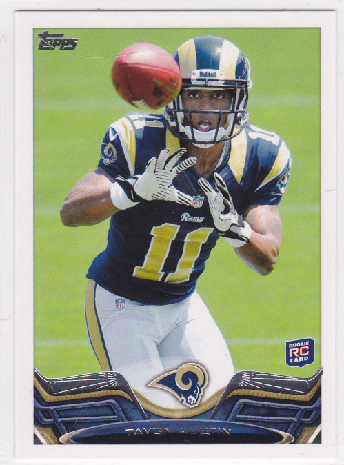 2013 Topps #112A Tavon Austin RC/(catching, hands at chest)