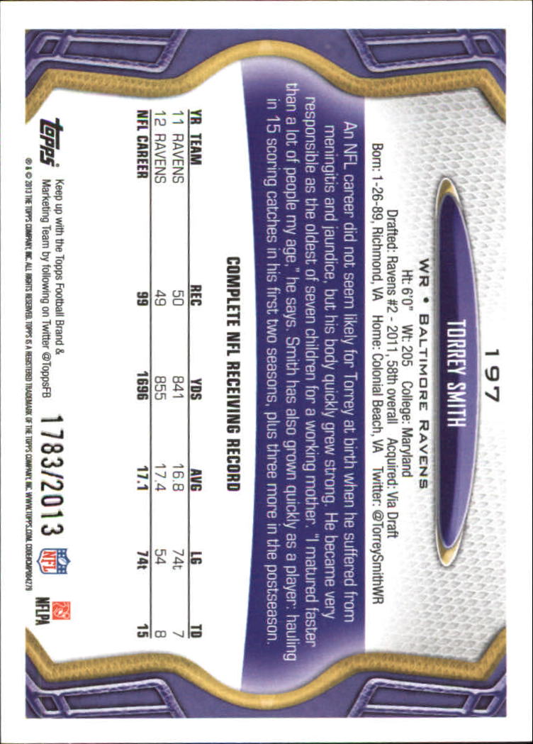 A1479- 2013 Topps Football Assorted Insert Cards -You Pick- 15+ FREE US SHIP - Picture 212 of 252