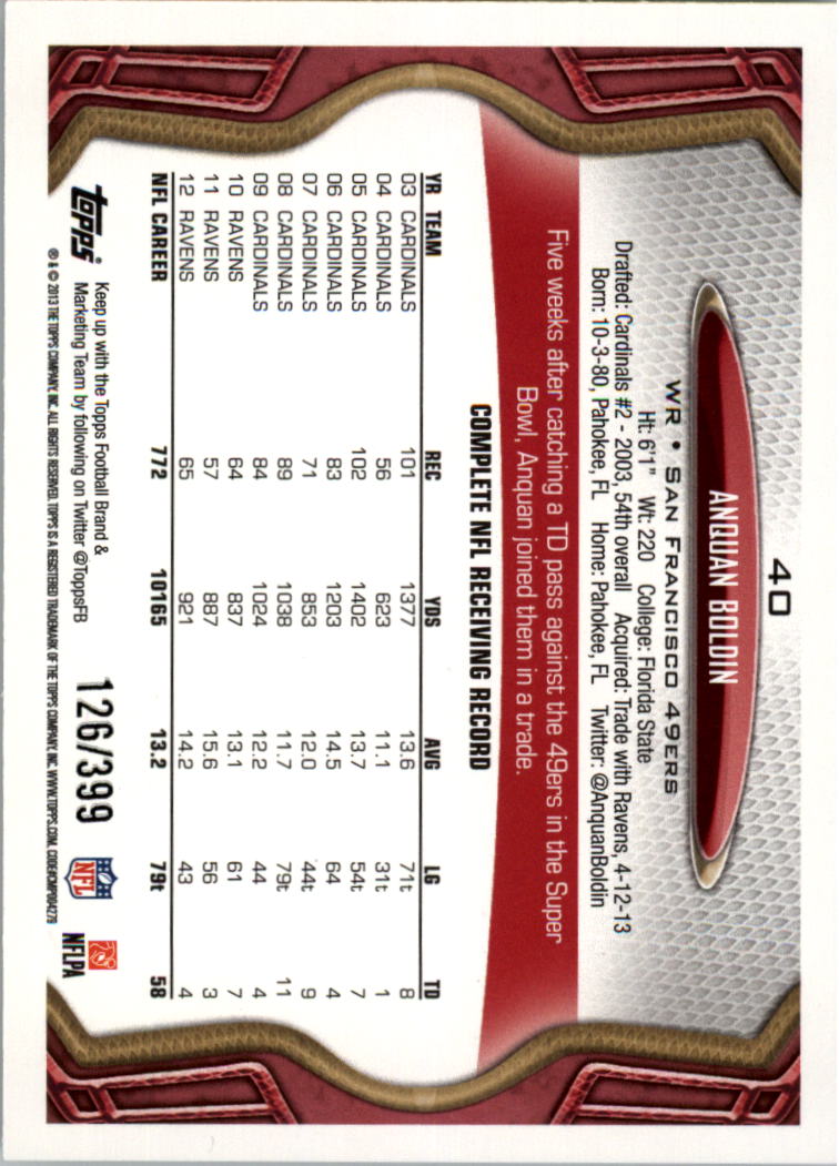 A1479- 2013 Topps Football Assorted Insert Cards -You Pick- 15+ FREE US SHIP - Picture 243 of 252