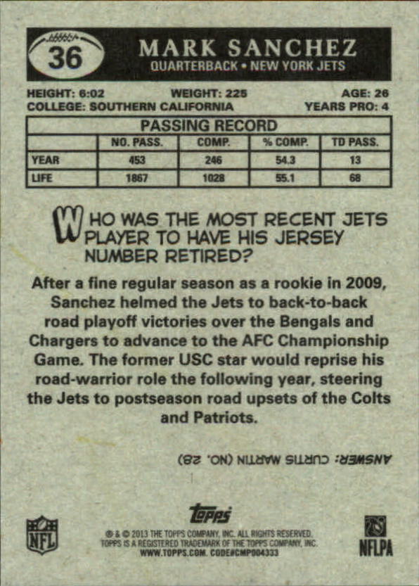 A1479- 2013 Topps Football Assorted Insert Cards -You Pick- 15+ FREE US SHIP - Picture 97 of 252