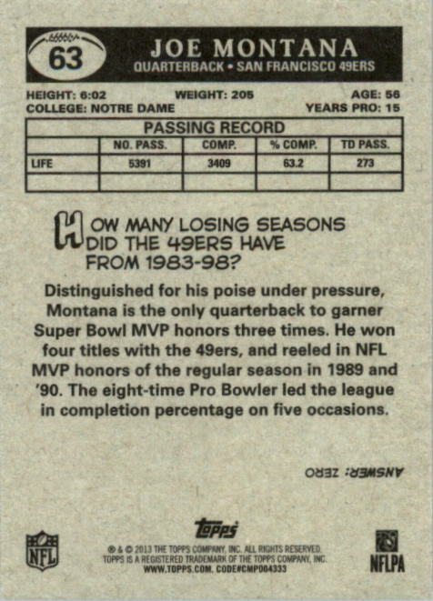 A1479- 2013 Topps Football Assorted Insert Cards -You Pick- 15+ FREE US SHIP - Picture 247 of 252