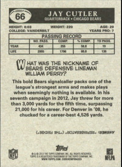 A1479- 2013 Topps Football Assorted Insert Cards -You Pick- 15+ FREE US SHIP - Picture 105 of 252