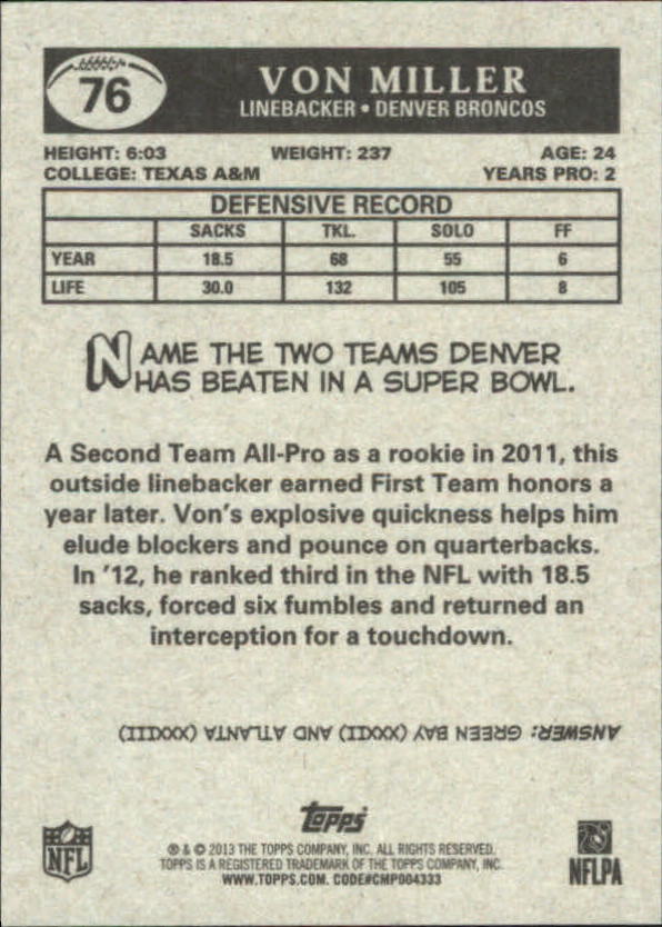 A1479- 2013 Topps Football Assorted Insert Cards -You Pick- 15+ FREE US SHIP - Picture 174 of 252