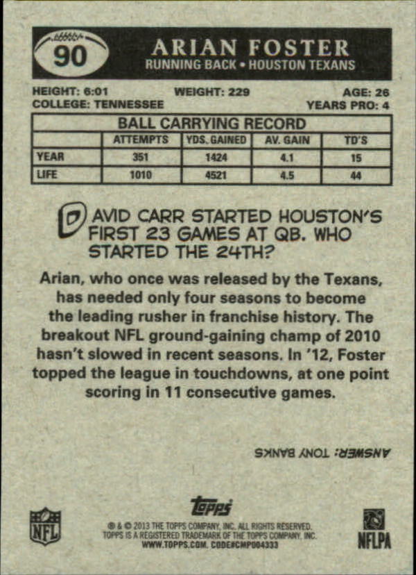 A1479- 2013 Topps Football Assorted Insert Cards -You Pick- 15+ FREE US SHIP - Picture 109 of 252