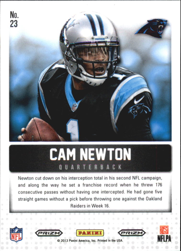 2013 Panini Cornerstones #23 Cam Newton back image