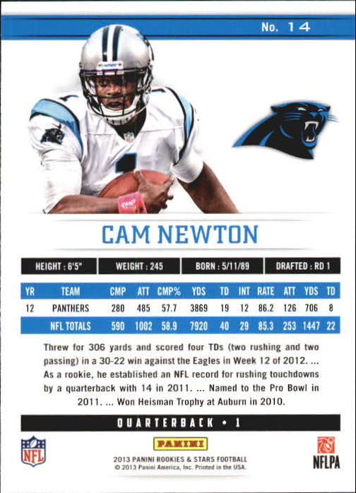 A6818- 2013 Rookies and Stars FB Parallel Cards -You Pick- 15+ FREE US SHIP - Picture 18 of 253