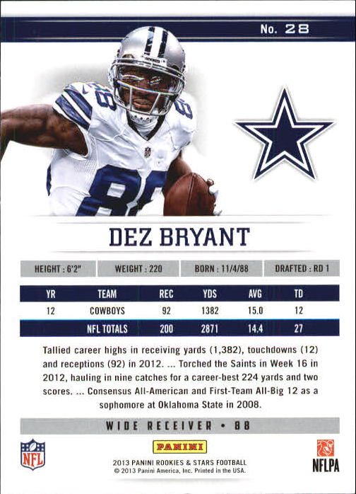 A6818- 2013 Rookies and Stars FB Parallel Cards -You Pick- 15+ FREE US SHIP - Picture 36 of 253