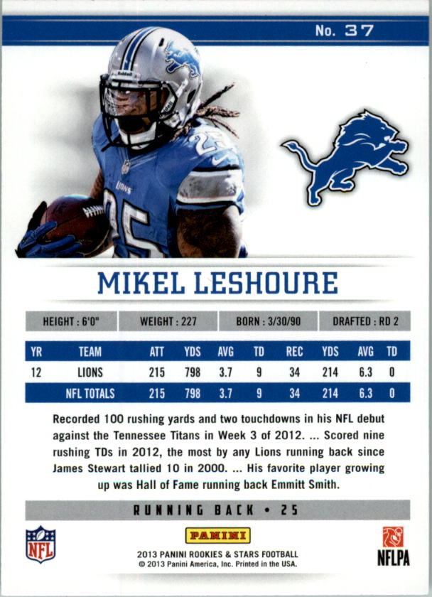 A6818- 2013 Rookies and Stars FB Parallel Cards -You Pick- 15+ FREE US SHIP - Picture 44 of 253