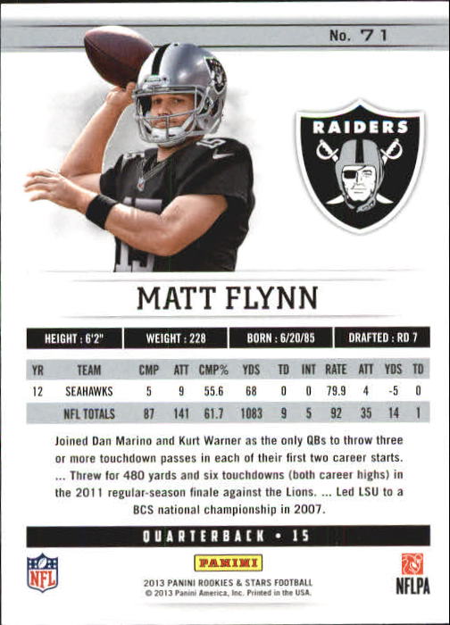 A6818- 2013 Rookies and Stars FB Parallel Cards -You Pick- 15+ FREE US SHIP - Picture 93 of 253