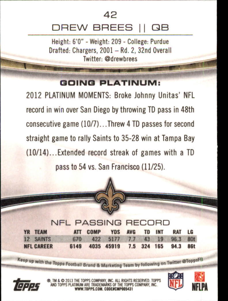 Drew Brees cards (2002-2022) Saints Chargers Purdue - You Choose - Picture 124 of 179