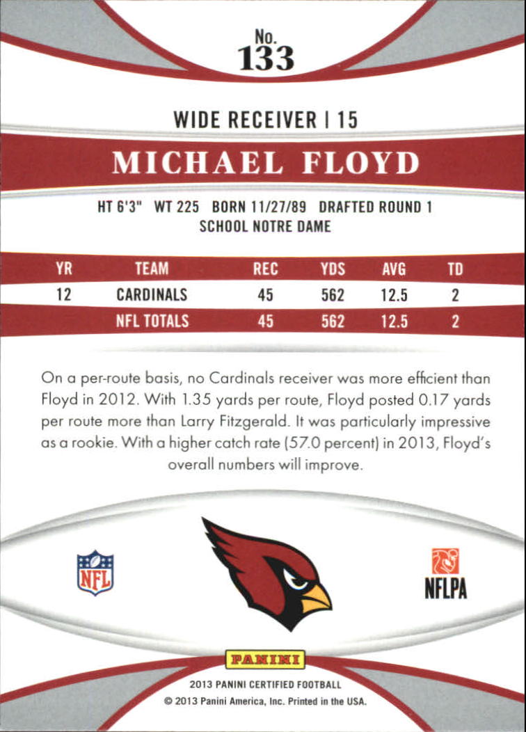 A7107- 2013 Certified Football Cards 1-150 +Inserts -You Pick- 15+ FREE US SHIP - Picture 261 of 298