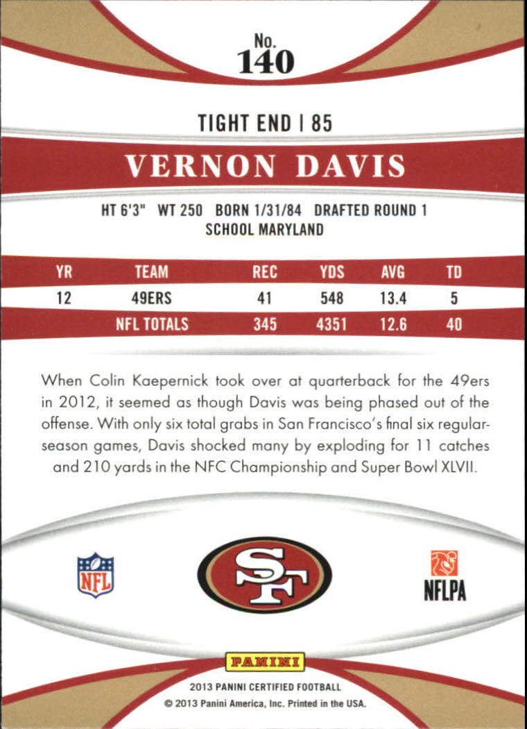 A7107- 2013 Certified Football Cards 1-150 +Inserts -You Pick- 15+ FREE US SHIP - Picture 275 of 298