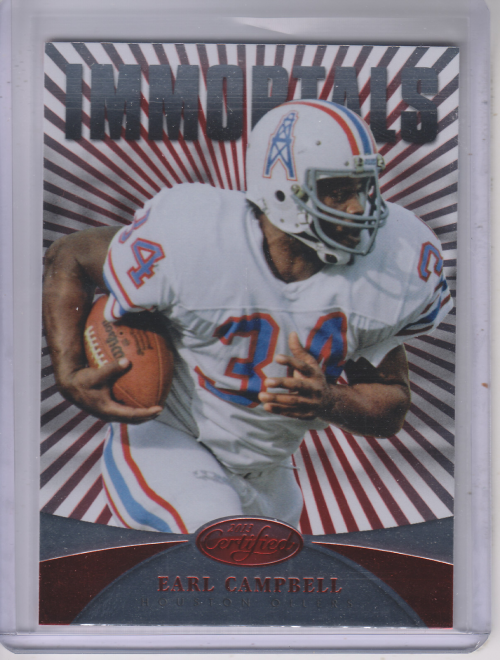 2013 Certified Platinum Red #168 Earl Campbell