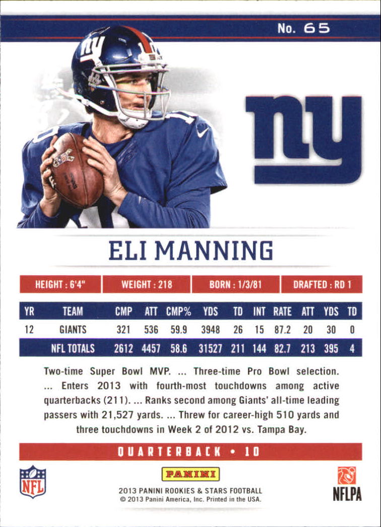 A4731- 2013 Rookies and Stars Longevity FB 1-100 -You Pick- 15+ FREE US SHIP - Picture 107 of 163