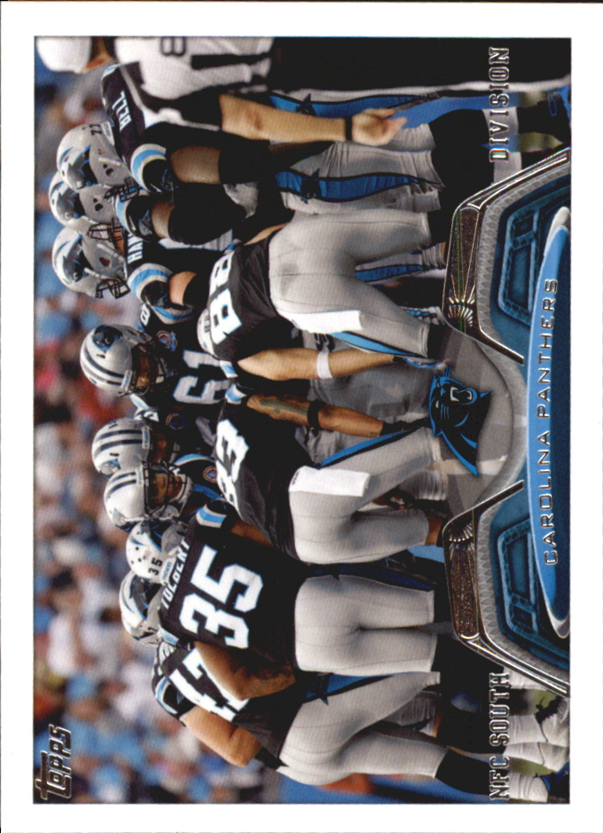 2013 Topps Mini #55 Carolina Panthers/offensive huddle/Cam Newton