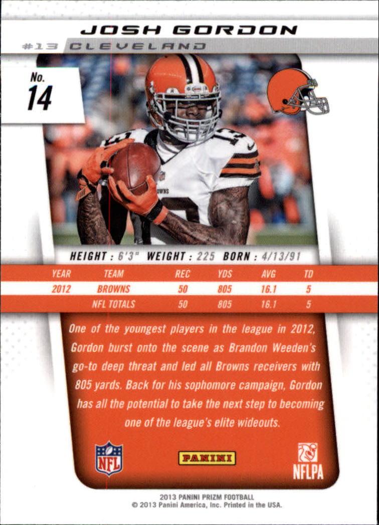 A7470- 2013 Panini Prizm FB Cards 1-300 +Rookies -You Pick- 15+ FREE US SHIP - Picture 27 of 445