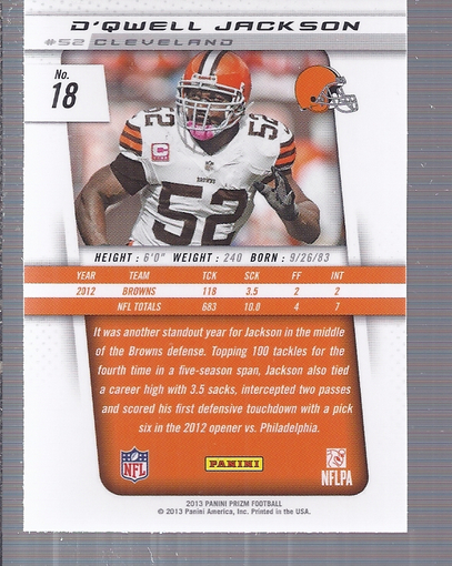 A7470- 2013 Panini Prizm FB Cards 1-300 +Rookies -You Pick- 15+ FREE US SHIP - Picture 33 of 445