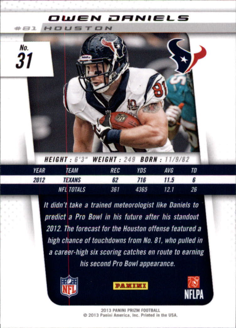 A7470- 2013 Panini Prizm FB Cards 1-300 +Rookies -You Pick- 15+ FREE US SHIP - Picture 55 of 445