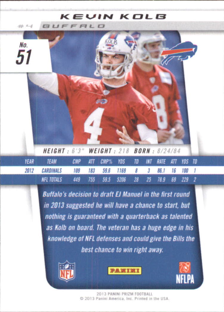 A7470- 2013 Panini Prizm FB Cards 1-300 +Rookies -You Pick- 15+ FREE US SHIP - Picture 93 of 445