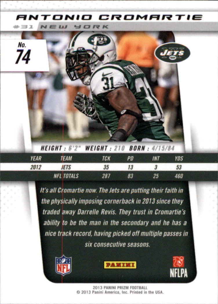 A7470- 2013 Panini Prizm FB Cards 1-300 +Rookies -You Pick- 15+ FREE US SHIP - Picture 133 of 445