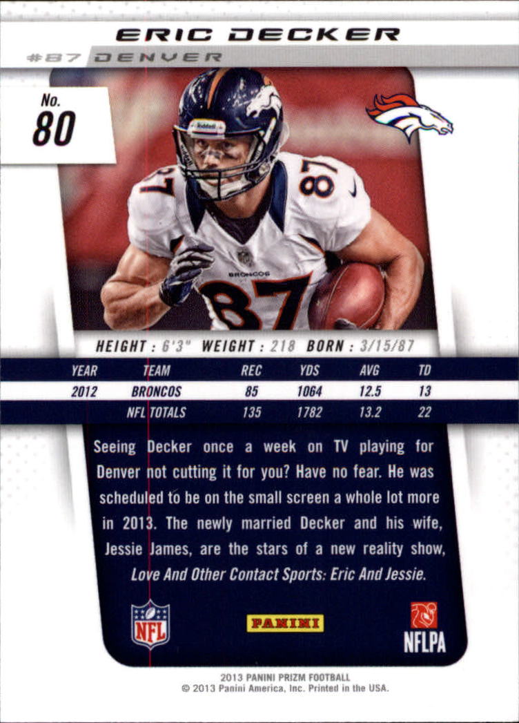 A7470- 2013 Panini Prizm FB Cards 1-300 +Rookies -You Pick- 15+ FREE US SHIP - Picture 143 of 445