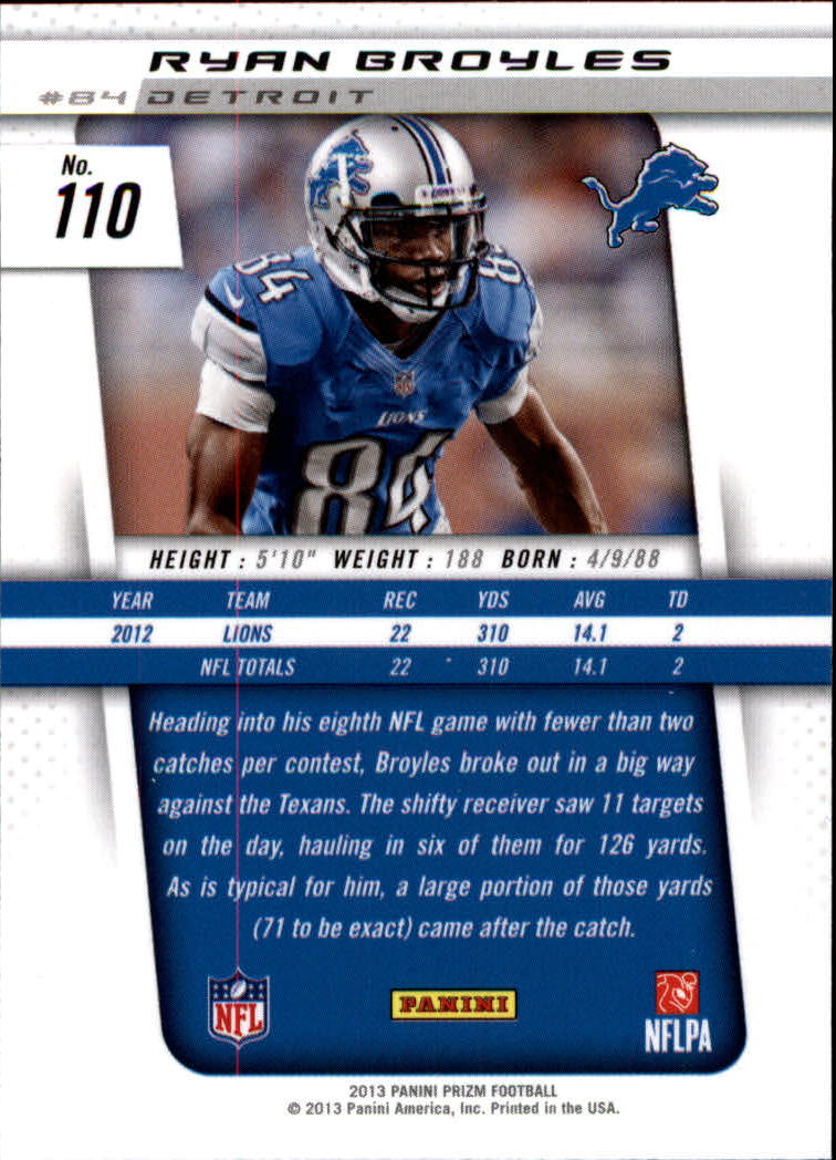 A7470- 2013 Panini Prizm FB Cards 1-300 +Rookies -You Pick- 15+ FREE US SHIP - Picture 193 of 445