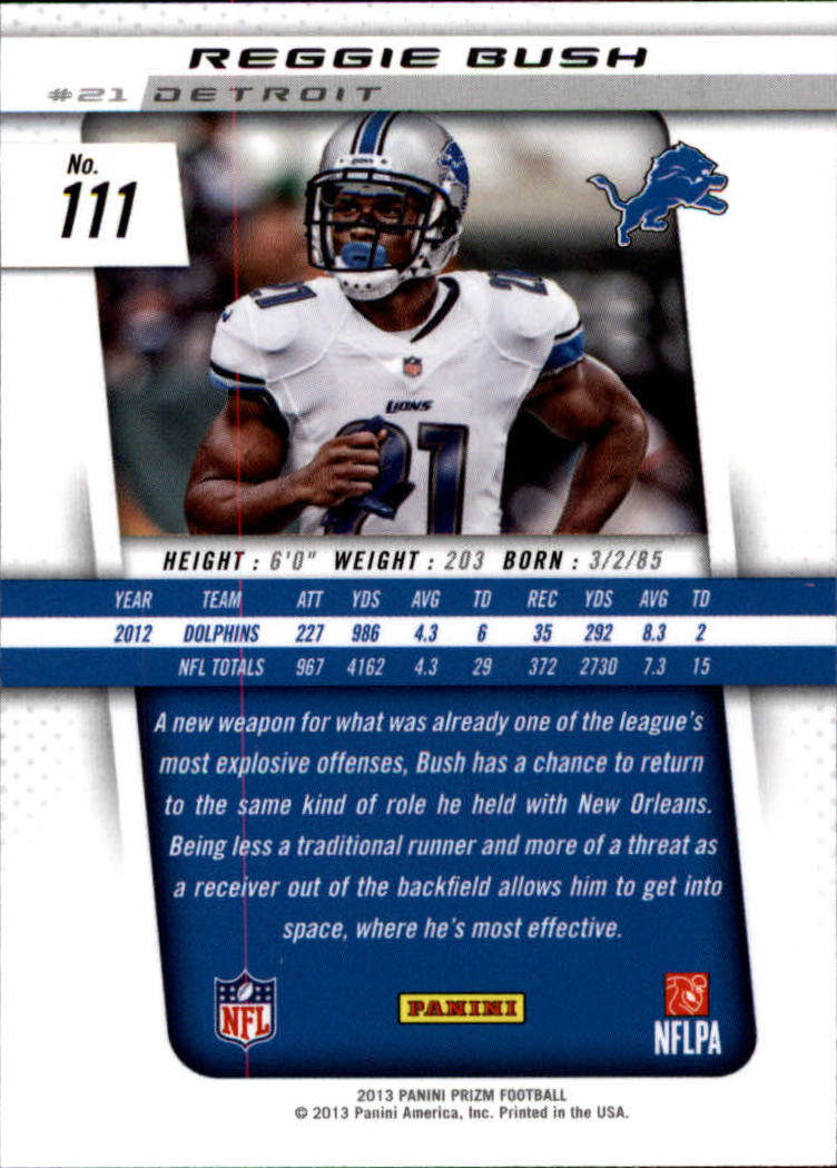A7470- 2013 Panini Prizm FB Cards 1-300 +Rookies -You Pick- 15+ FREE US SHIP - Picture 195 of 445