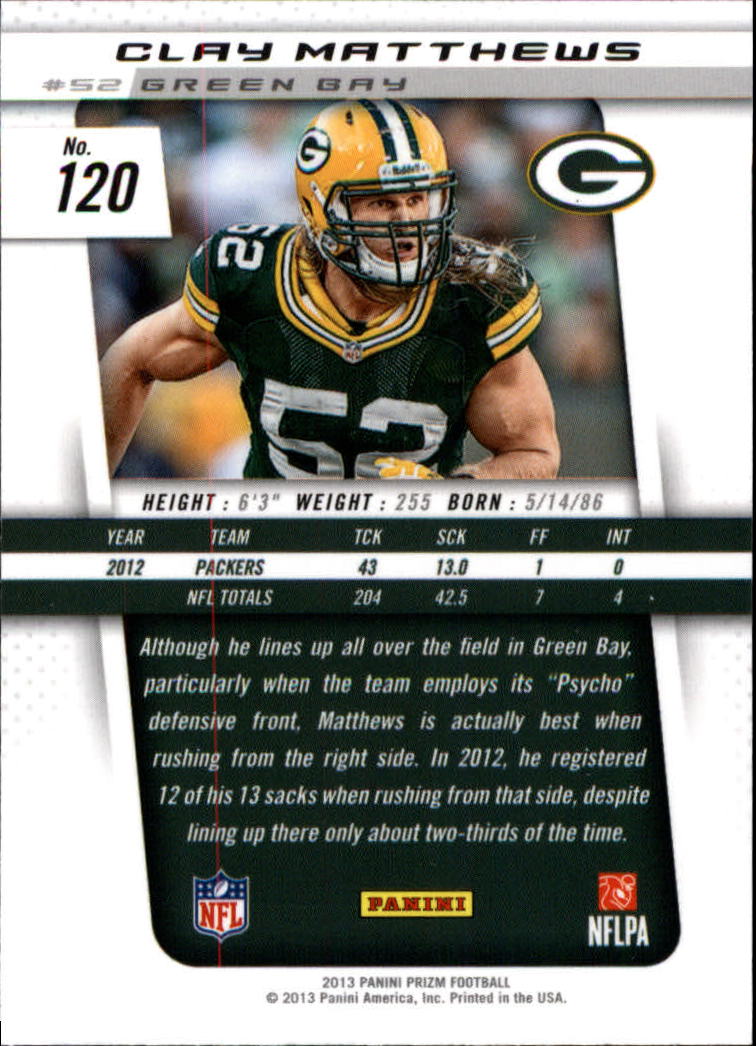 A7470- 2013 Panini Prizm FB Cards 1-300 +Rookies -You Pick- 15+ FREE US SHIP - Picture 207 of 445