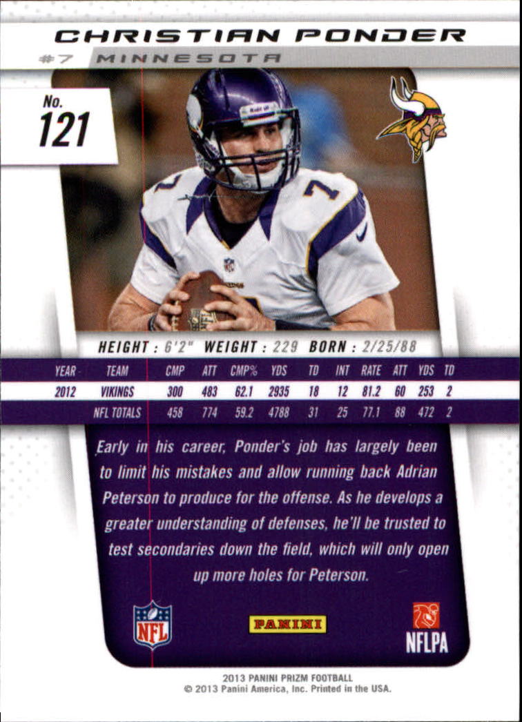 A7470- 2013 Panini Prizm FB Cards 1-300 +Rookies -You Pick- 15+ FREE US SHIP - Picture 209 of 445
