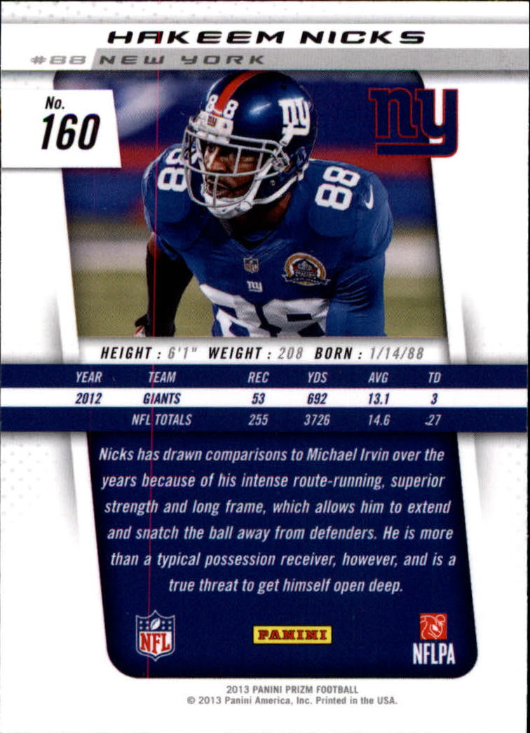 A7470- 2013 Panini Prizm FB Cards 1-300 +Rookies -You Pick- 15+ FREE US SHIP - Picture 267 of 445