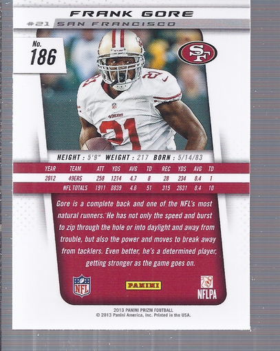 A7470- 2013 Panini Prizm FB Cards 1-300 +Rookies -You Pick- 15+ FREE US SHIP - Picture 309 of 445