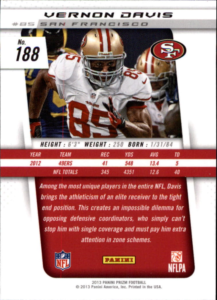A7470- 2013 Panini Prizm FB Cards 1-300 +Rookies -You Pick- 15+ FREE US SHIP - Picture 311 of 445
