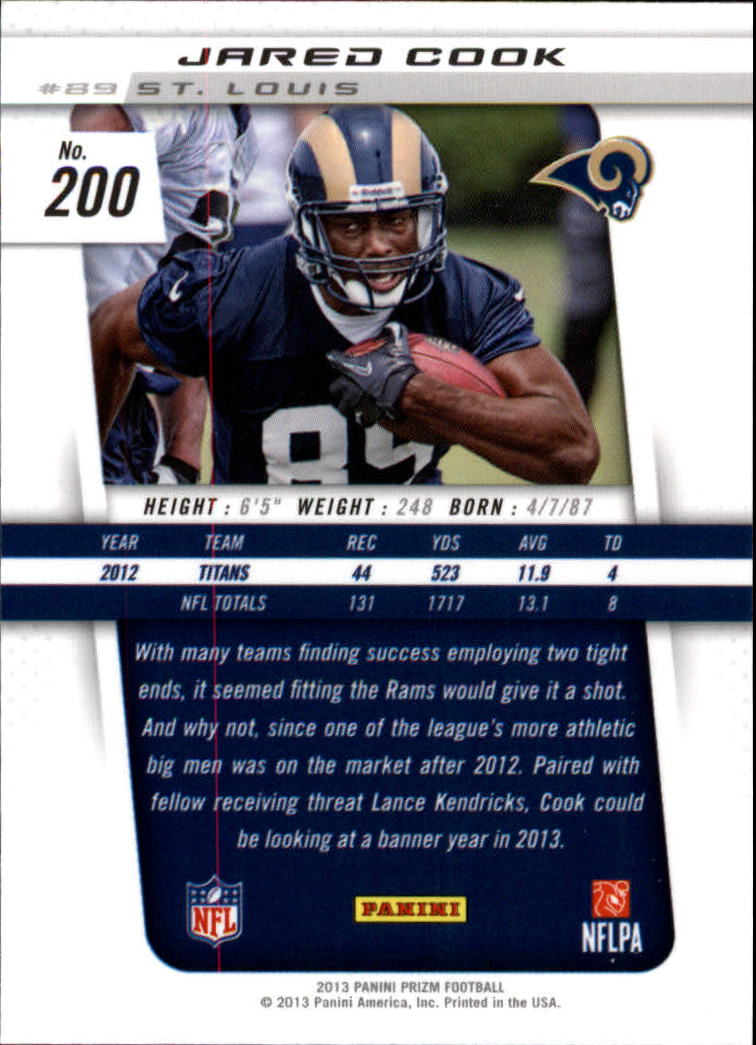 A7470- 2013 Panini Prizm FB Cards 1-300 +Rookies -You Pick- 15+ FREE US SHIP - Picture 327 of 445
