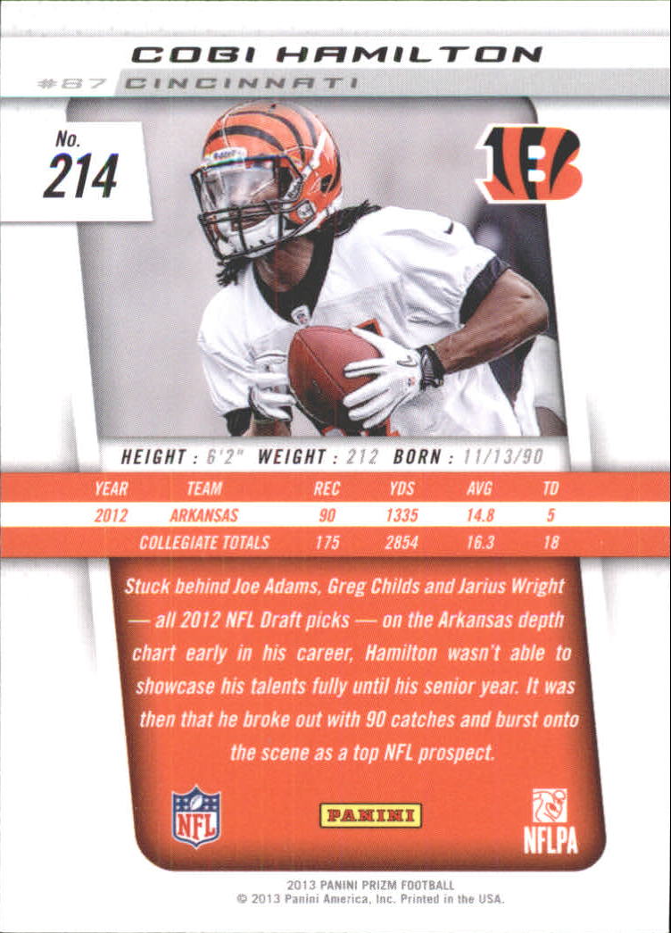 A7470- 2013 Panini Prizm FB Cards 1-300 +Rookies -You Pick- 15+ FREE US SHIP - Picture 345 of 445