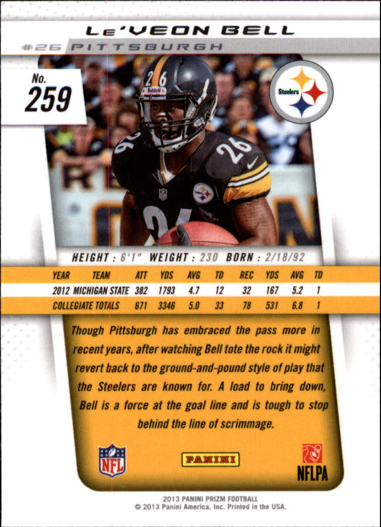 A7470- 2013 Panini Prizm FB Cards 1-300 +Rookies -You Pick- 15+ FREE US SHIP - Picture 399 of 445